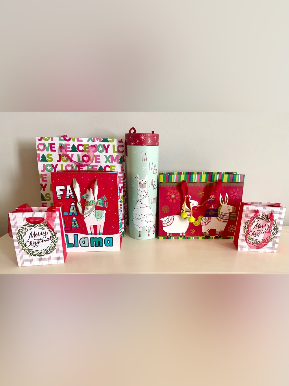 Festive Llama and Other Fun Christmas Gift Bags and Container (6)